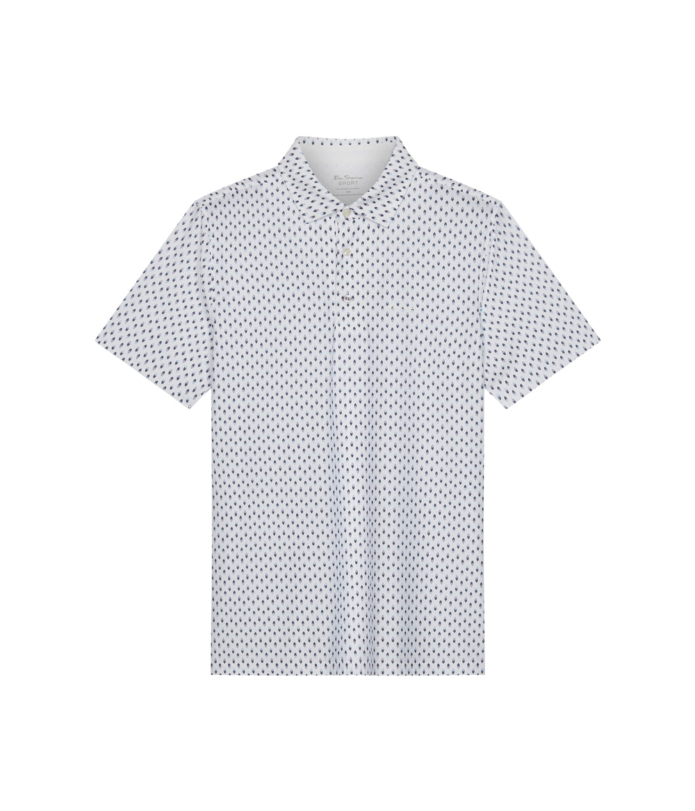 Polos Ben Sherman Chequerboard Geo Blanche | DME-29111980